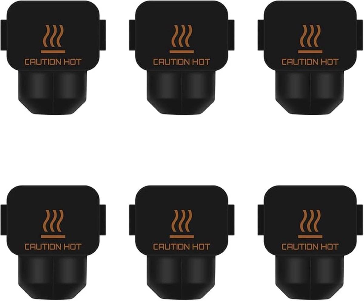 Silicone cover voor 3D printer - 6 stuks - hittebestendig - voorkomt temperatuurfluctuaties - ShopVlot
