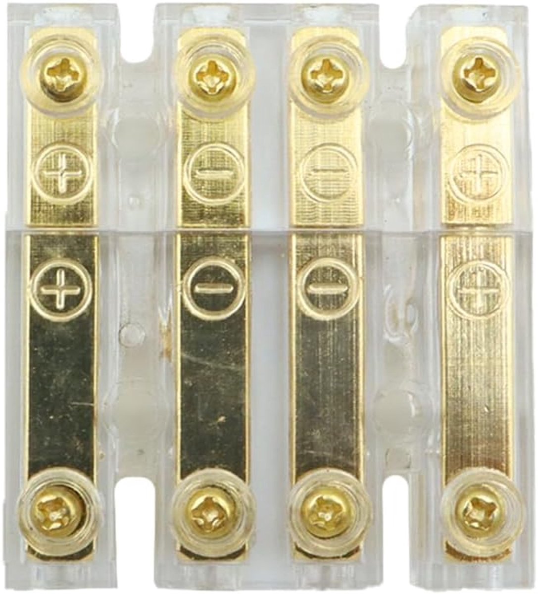 Banana connector 4-weg kabelconnector - 4 pin - 24 karaat vergulde contactpunten - optimale signaaloverdracht - ShopVlot