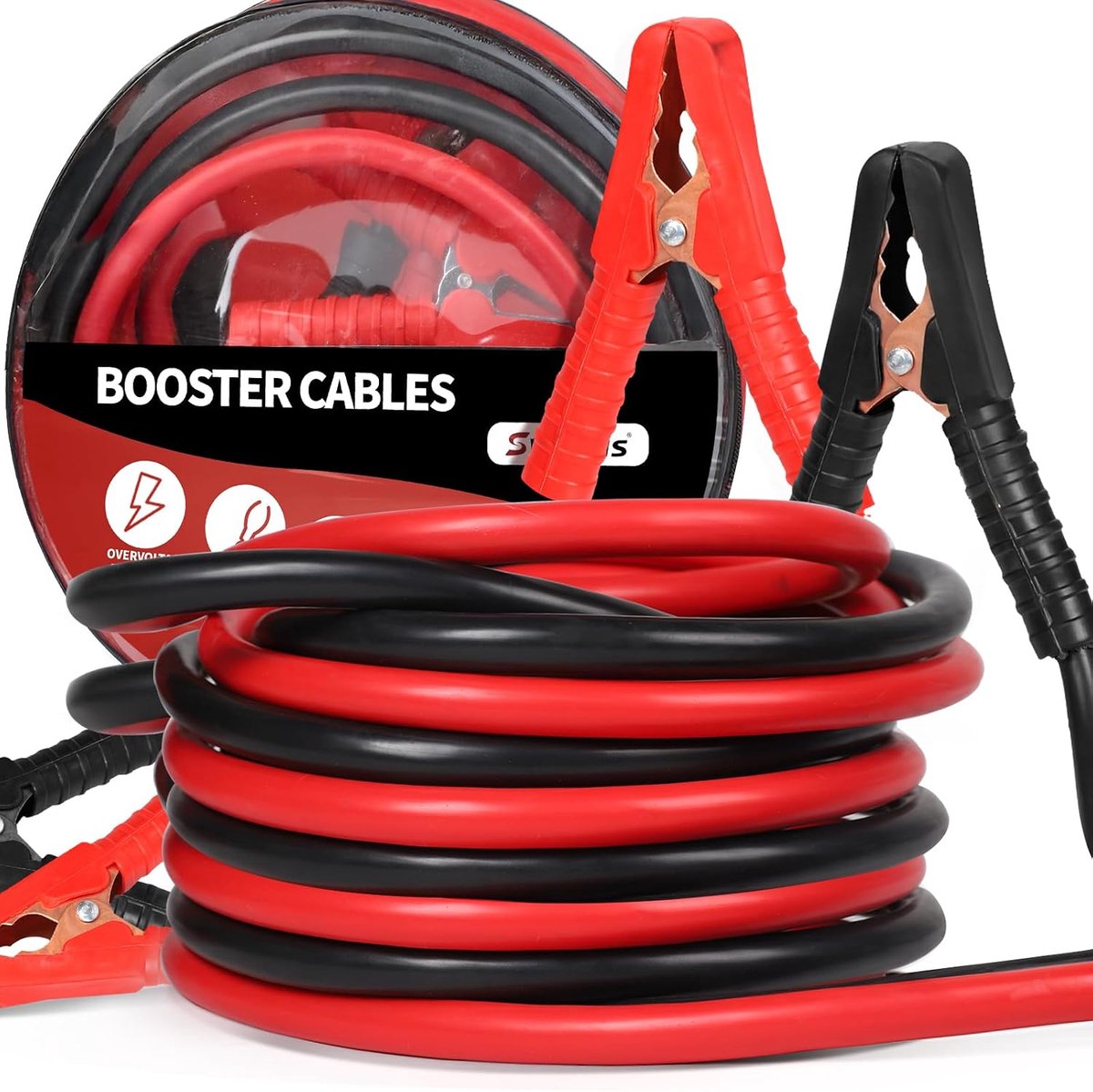 Starthulpkabel 6 m - 1500 A - kopergecoat aluminium - voor benzine- en dieselmotoren - ShopVlot