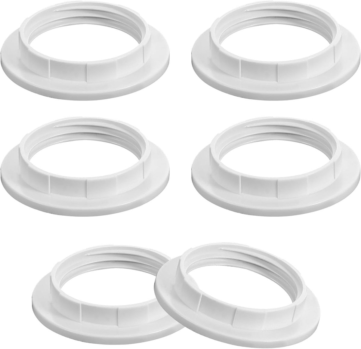 Lampshade Ring Converter - Schroefring en Kraagring - Wit - Geschikt voor tafellampen en plafondlampen - ShopVlot