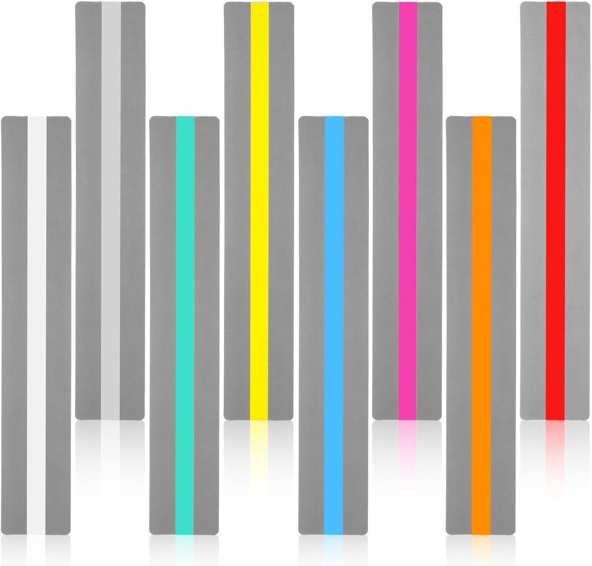 LED leesstroken 8 stuks - kleurrijke leeshulpmiddelen - verminder afleiding - ideaal voor dyslexie en ADHD - ShopVlot