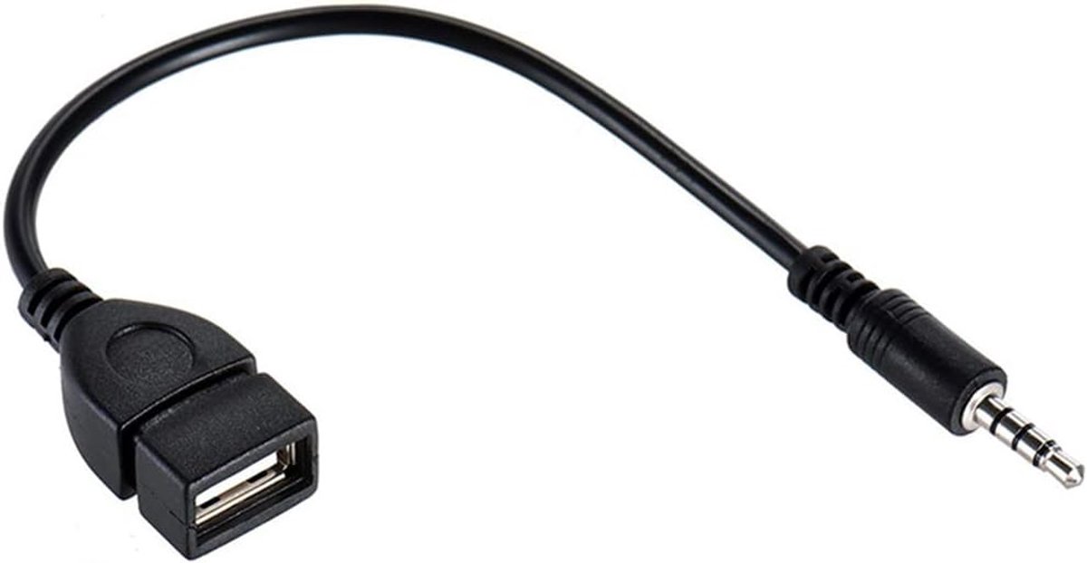 Audioproject A436 - USB naar 3.5mm AUX jack - OTG - voor MP3 muziekadapter - ShopVlot