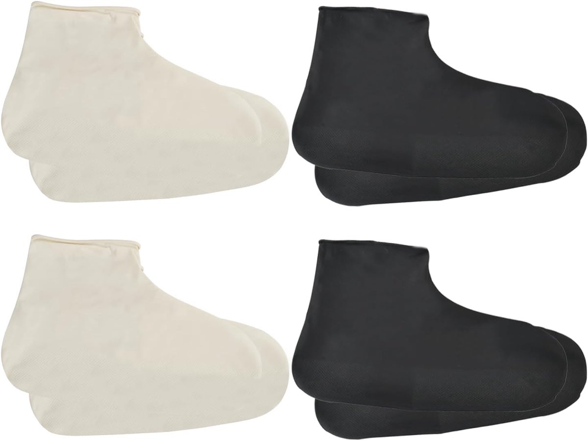 Waterdichte overschoenen 4 paar - Herbruikbaar siliconen - Antislip - Ideaal voor regenachtige dagen - ShopVlot