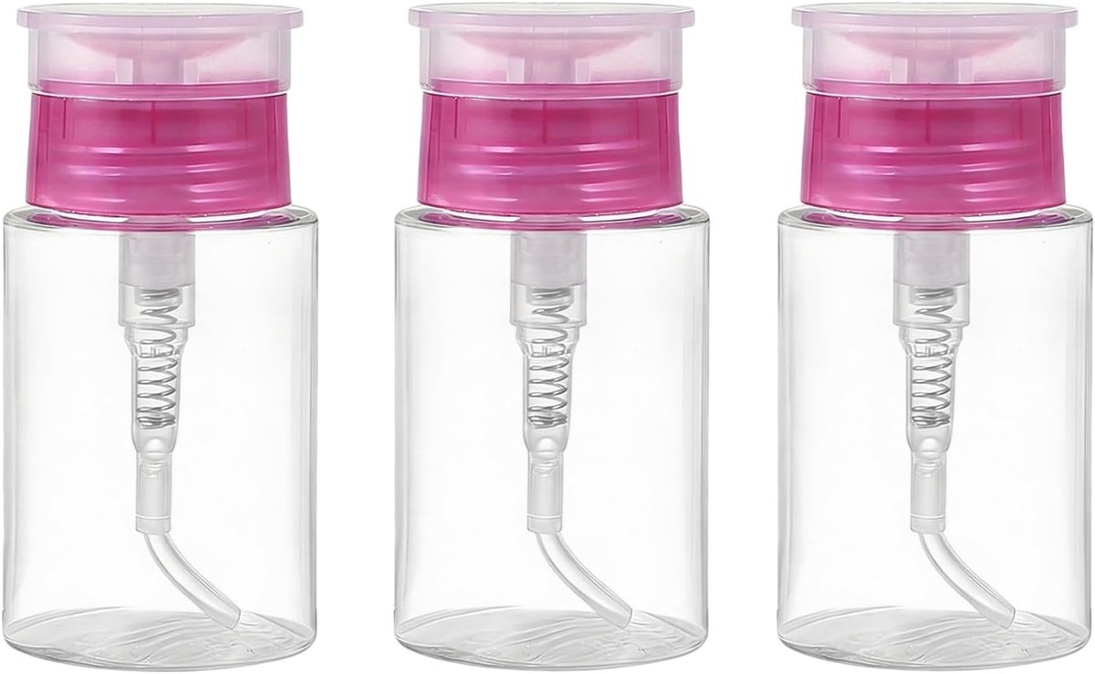 Dispenserflessen 150ml - Push Down Pomp - Lege Flessen voor Nagellakremover - Gemakkelijk in gebruik - ShopVlot