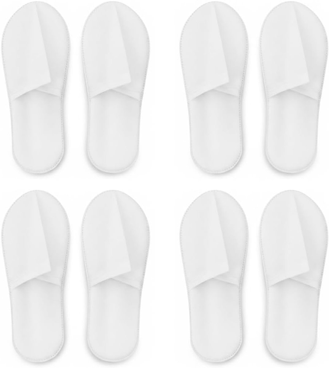 Gastenpantoffels 4 paar - comfortabel - antislip - ideaal voor hotels en spa's - ShopVlot