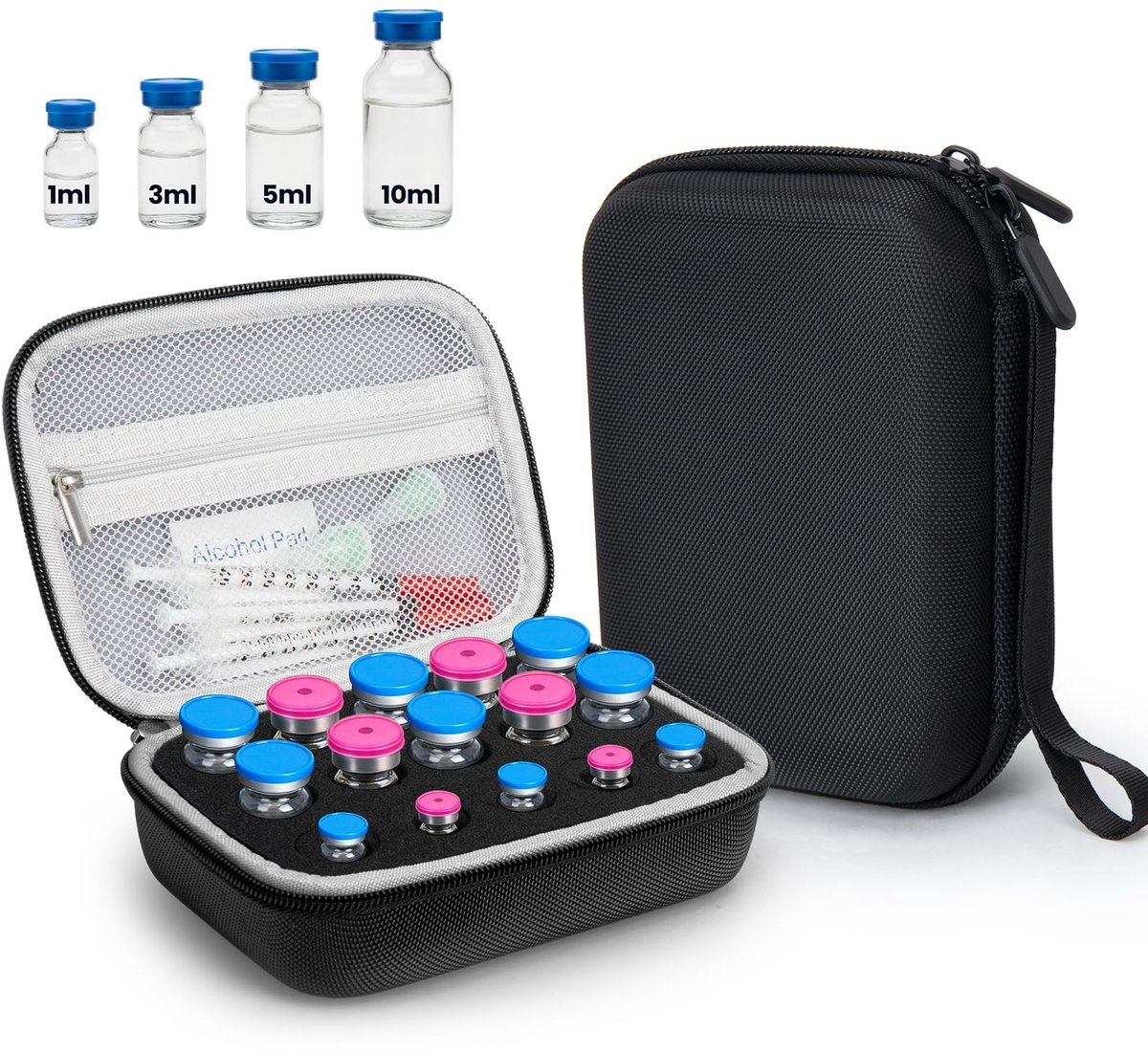 Solidchoice - Peptide Opslagpouch met Verstelbare Foam