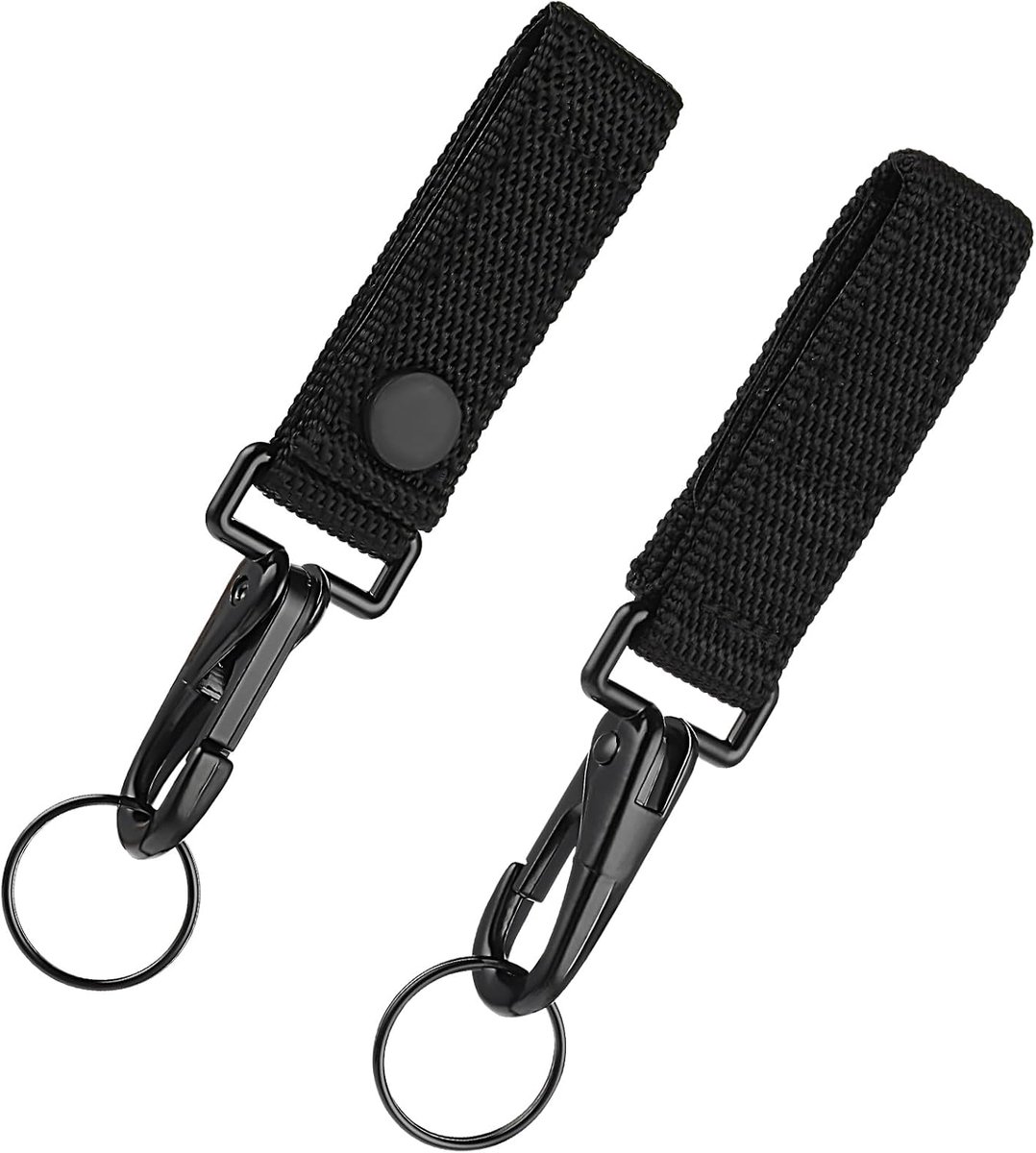 Taktische sleutelanhanger 2-delig - nylon met karabiner - geschikt voor verschillende riemen - ShopVlot