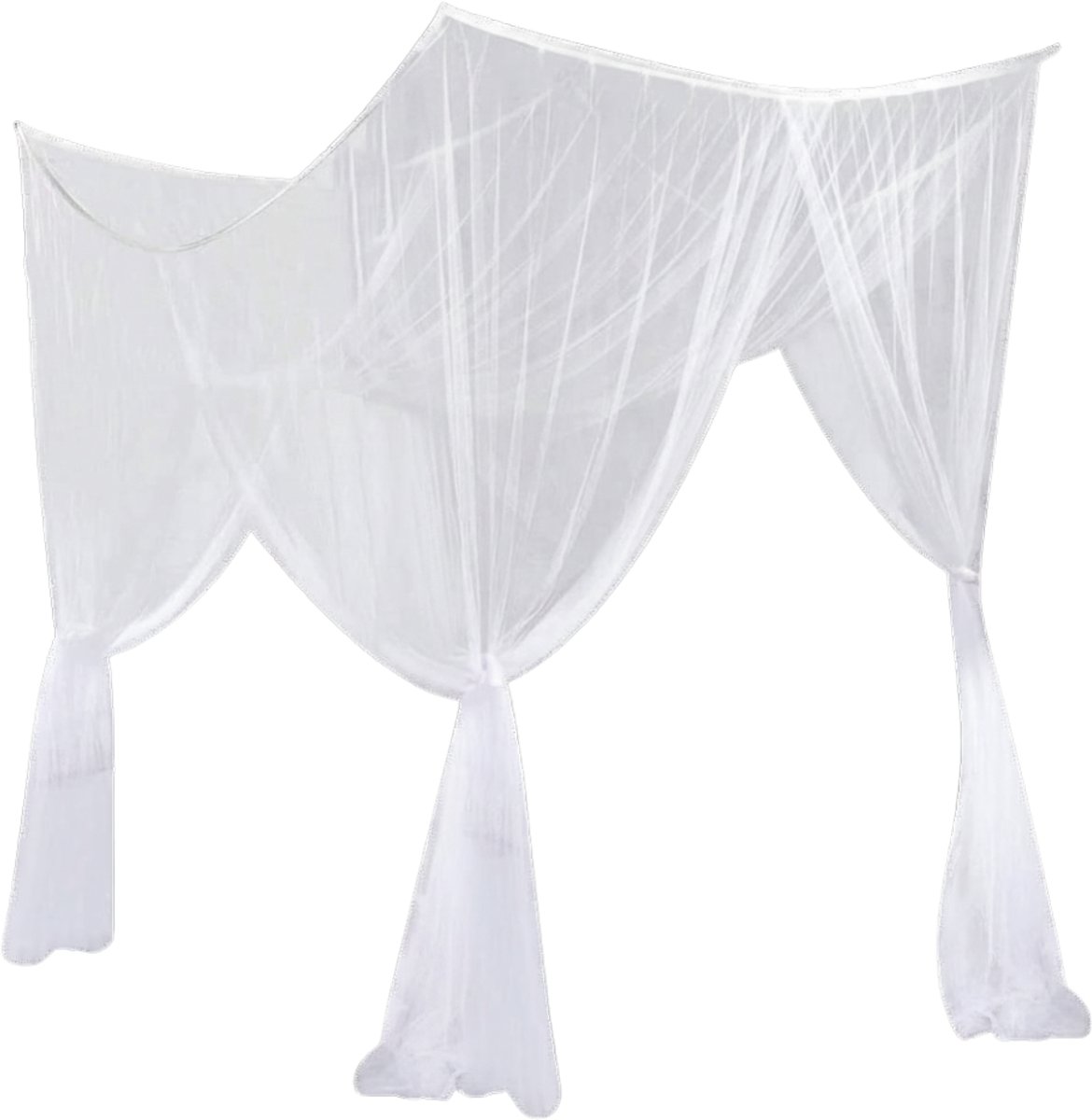 ZRNS® Hemelbed Gordijn - Klamboe - Slaapkamer Decoratie - Muggennet Bed - Wit
