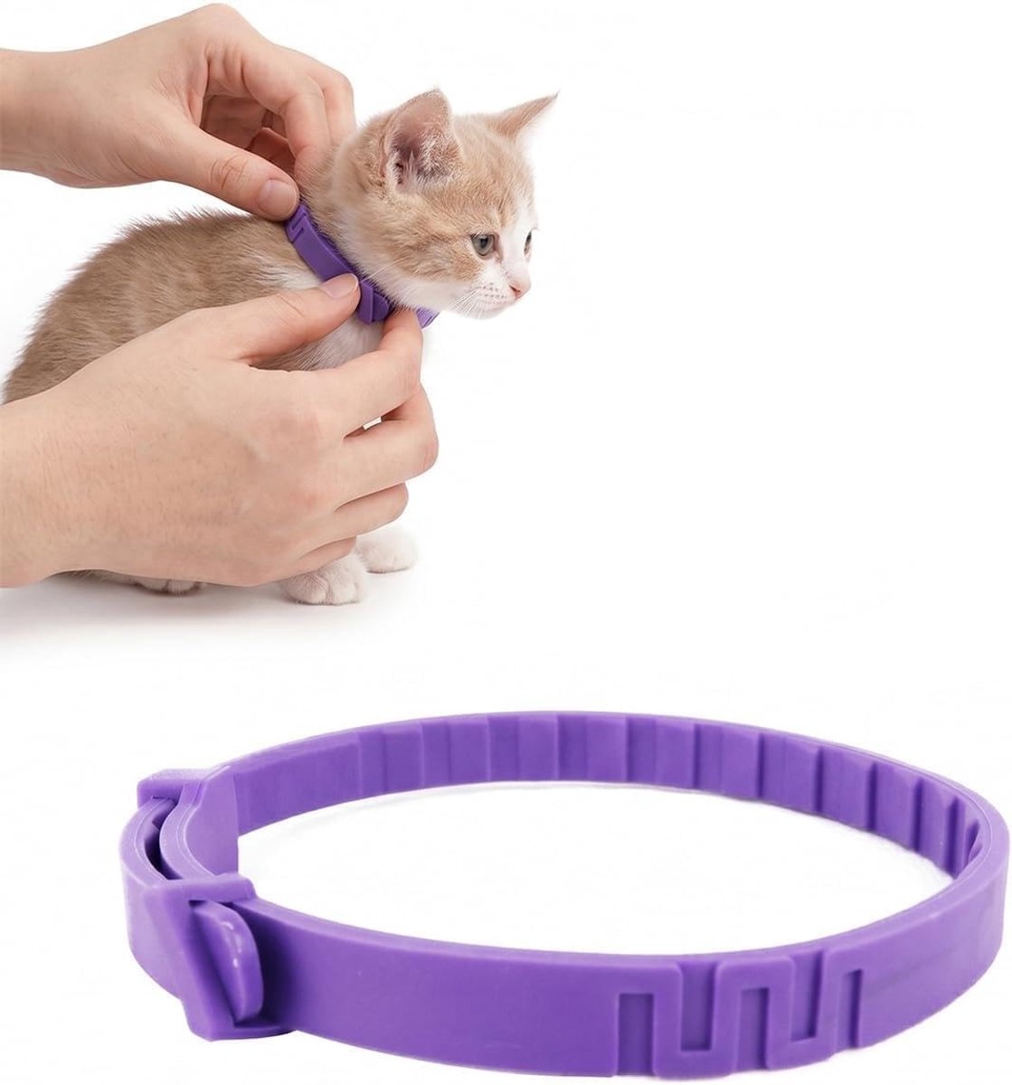 Kalmerende halsband voor katten - verstelbaar - 4 stuks - vermindert angst en stress - ShopVlot