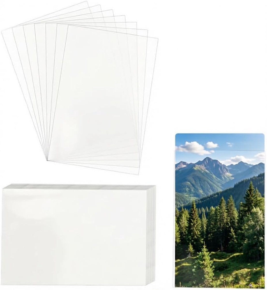 Kaartencases 56 x 88 mm - Transparant - Voor verzamelkaarten - Bescherming tegen stof en vocht - ShopVlot