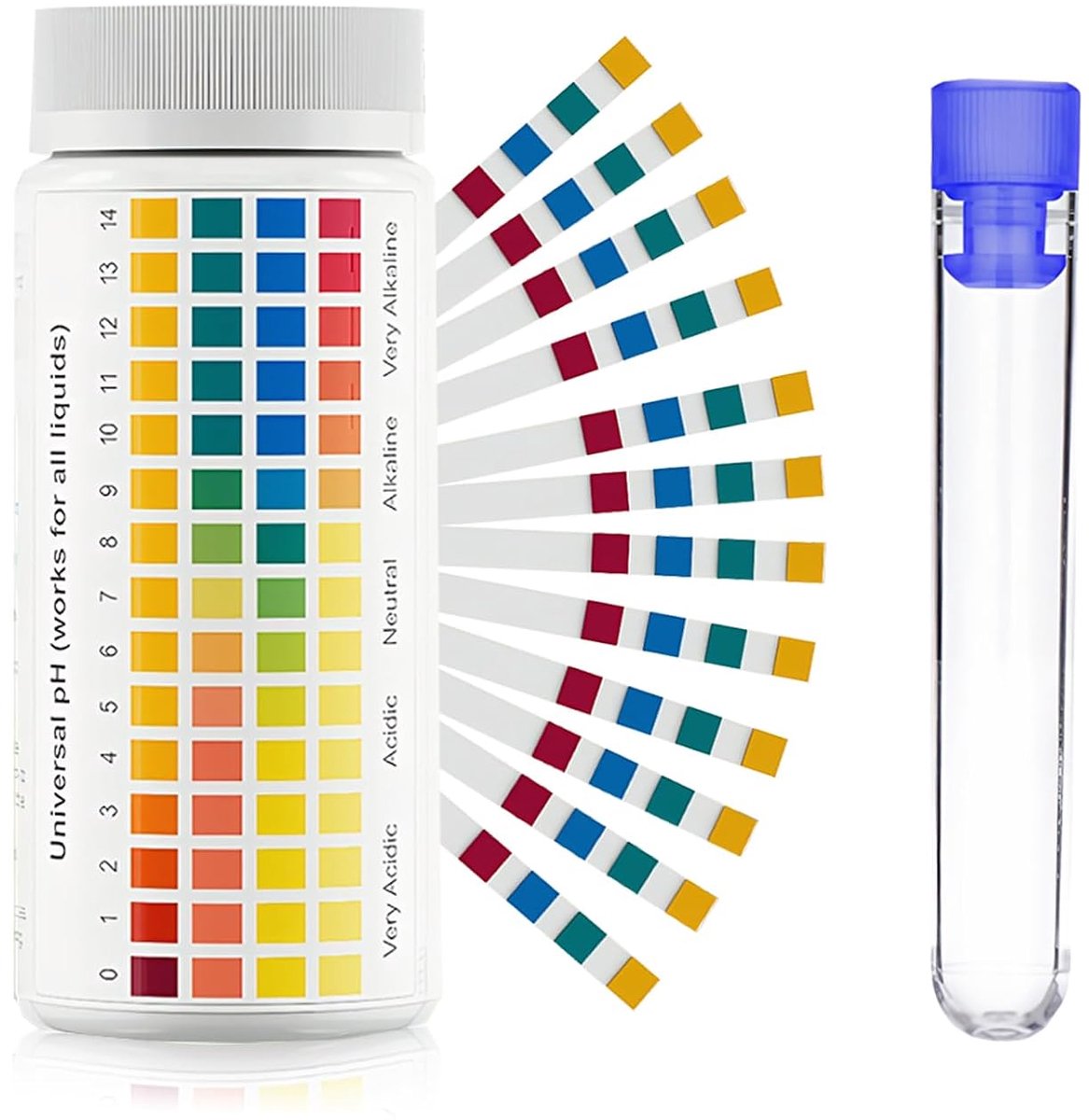 pH test strips pack van 200 - waterkwaliteitstest - voor aquaria en zwembaden - nauwkeurige pH meting - ShopVlot