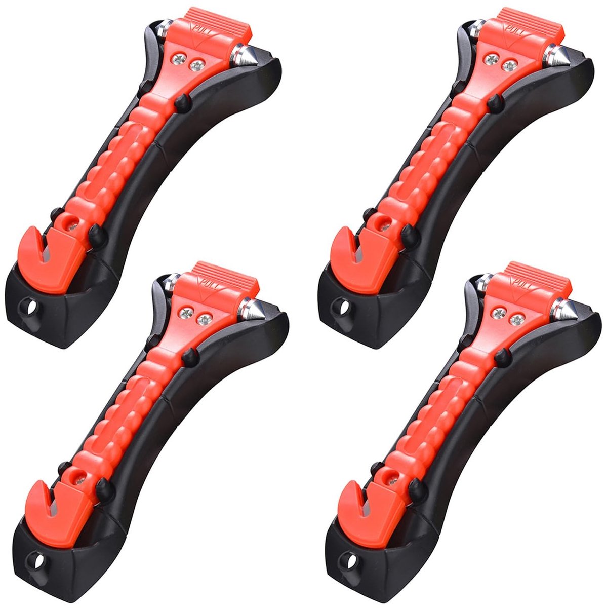 Solidchoice - 4 Stuks Noodhamers voor Auto met Veiligheidsgereedschap