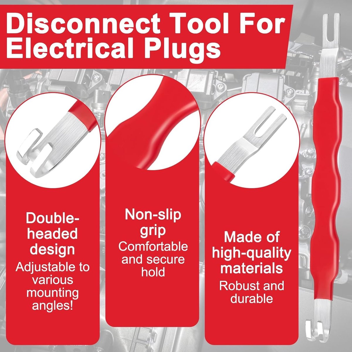 Elektrische connectorontkoppeltools 2pcs - Dubbele stekkeronttrekker - Universele elektrische klemontkoppeling - ShopVlot