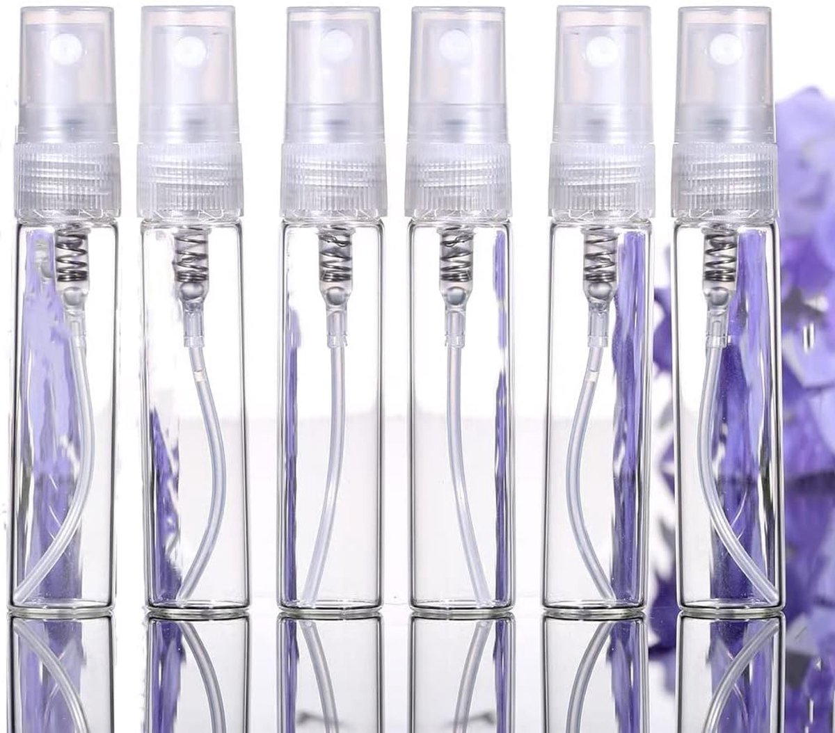 Sprayflessen 3ml - transparant plastic - set van 200 - ideaal voor cosmetica - ShopVlot