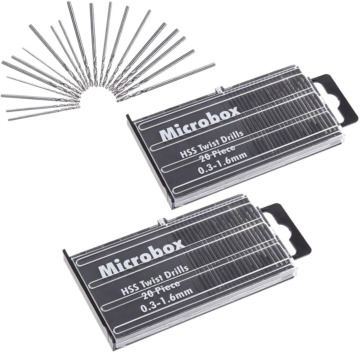 Handboor Bitset 40 Stuks - Mini Houtboor 0.3-1.6 mm - Metaal Twistboor - Geschikt voor Modelbouw - ShopVlot
