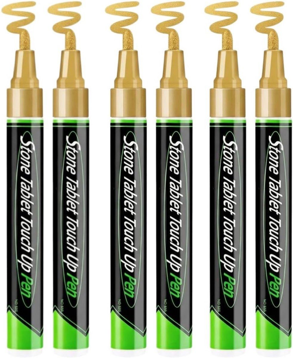 Grafsteen stift - goud - sneldrogend en waterdicht - langdurige kleurbestendigheid - ShopVlot