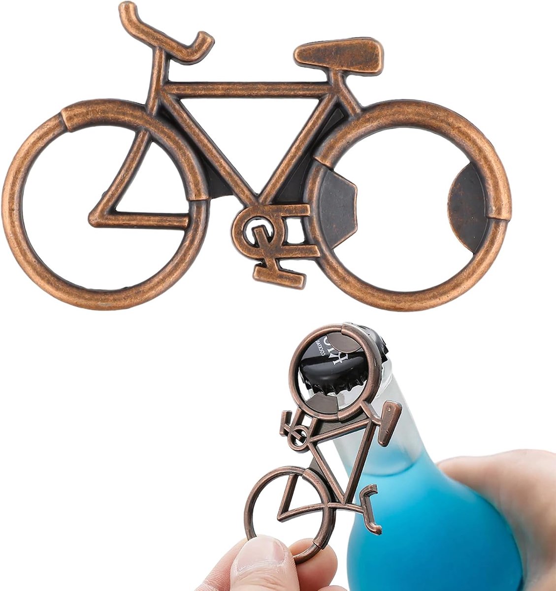 Flessenopener fiets - multifunctionele mini opener - gemakkelijk mee te nemen - perfect cadeau voor elke gelegenheid - ShopVlot