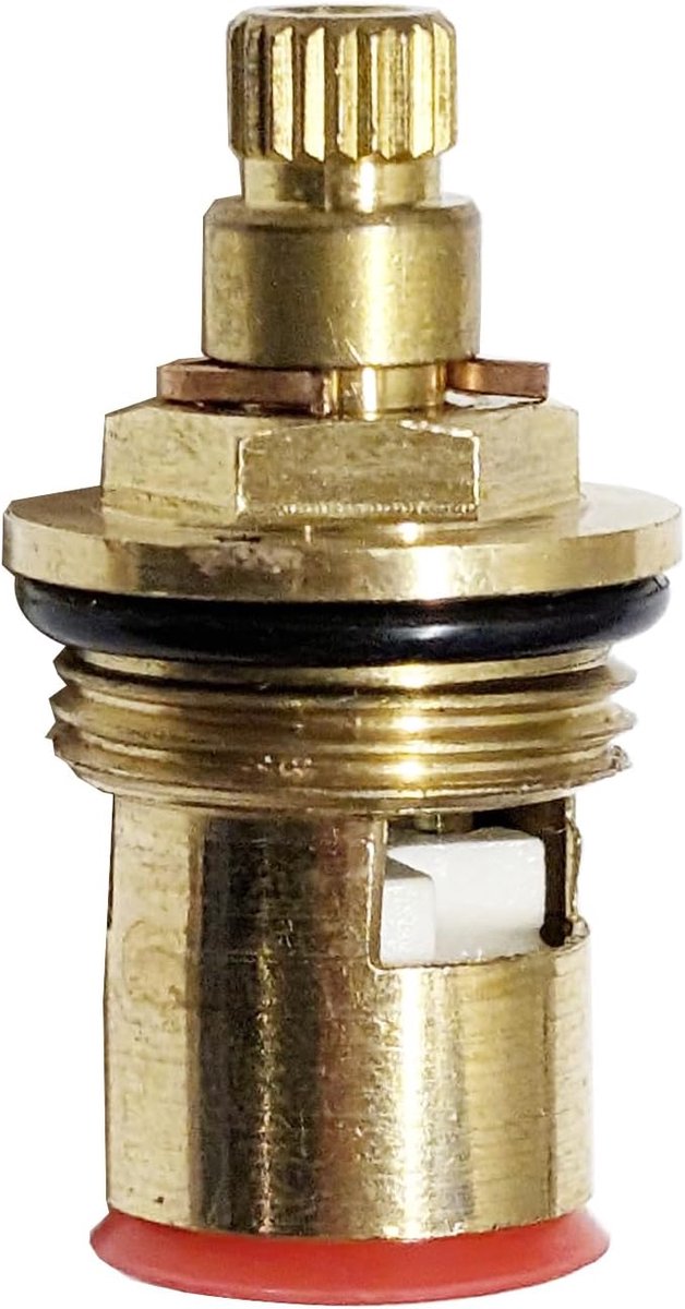 Kraan cartridge 20 tandwielen - keramische schijf - vervangingsventiel voor wastafel - eenvoudig te installeren - ShopVlot