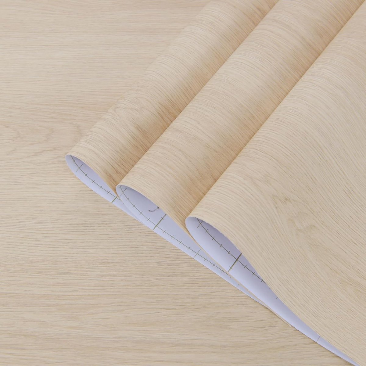 TOTIO 40cm x 2m Self-Adhesive Wallpaper Wood Grain Look Adhesive Film Waterproof Furniture Film 3D Oak Grain Warm - ShopVlot