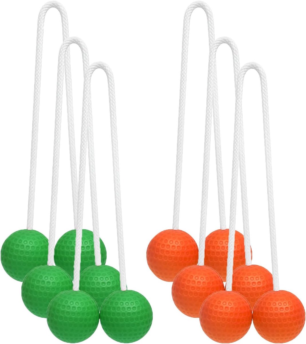 6 stuks trapwerpballen, laddergolfen, golfladder met touw, geschikt voor familieactiviteiten in de open lucht en - ShopVlot