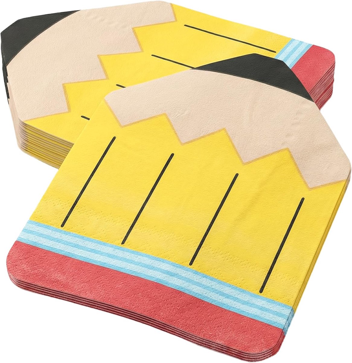 Servetten voor de Eerste Schooldag, 24 stuks,Tafeldecoratie voor de Eerste Schooldag, 33 x 33 cm Decoratie voor de - ShopVlot