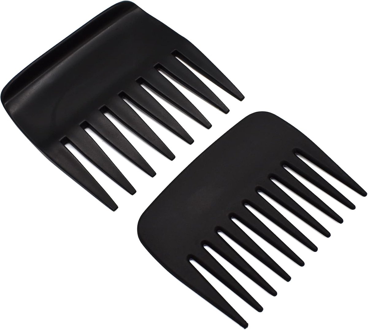 2Pcs Professional Pompadour Streaker Afro Hair Combs, Mens Slickback Styling Comb, Wide Tooth Wet Pick Hair Beard - ShopVlot