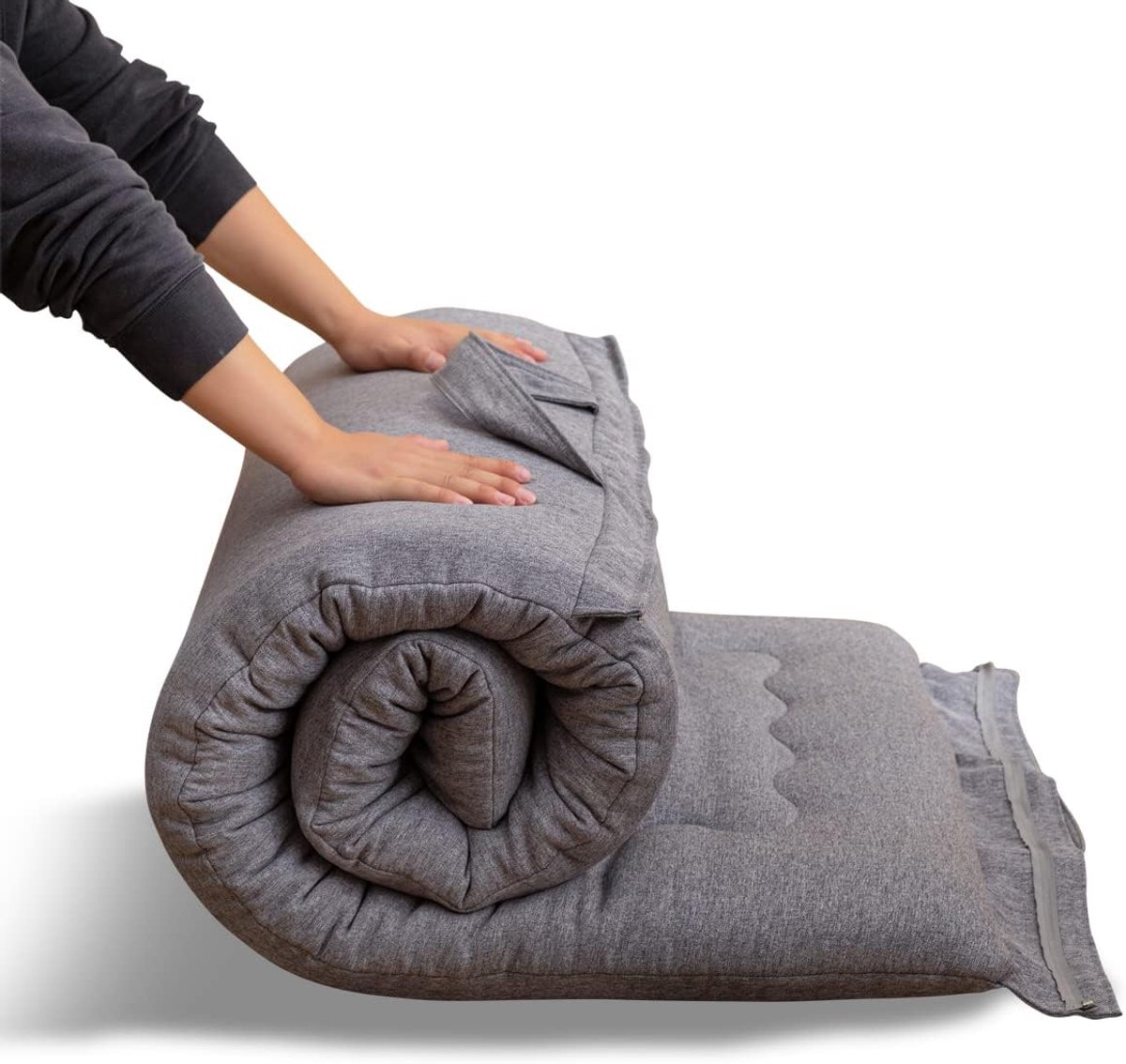 MAXYOYO Portable Folding Futon Mattress, Hypoallergenic Fabric and High-Density Foam Mattress Pad with Handle and - ShopVlot