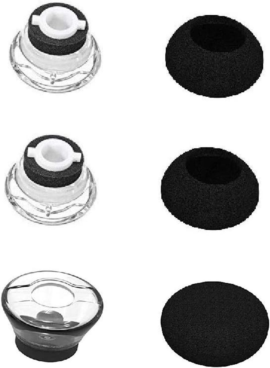 Replacement small eartips eartip kit with foam cover compatible with voyager legend, 3 eartips and 3 foam covers - ShopVlot