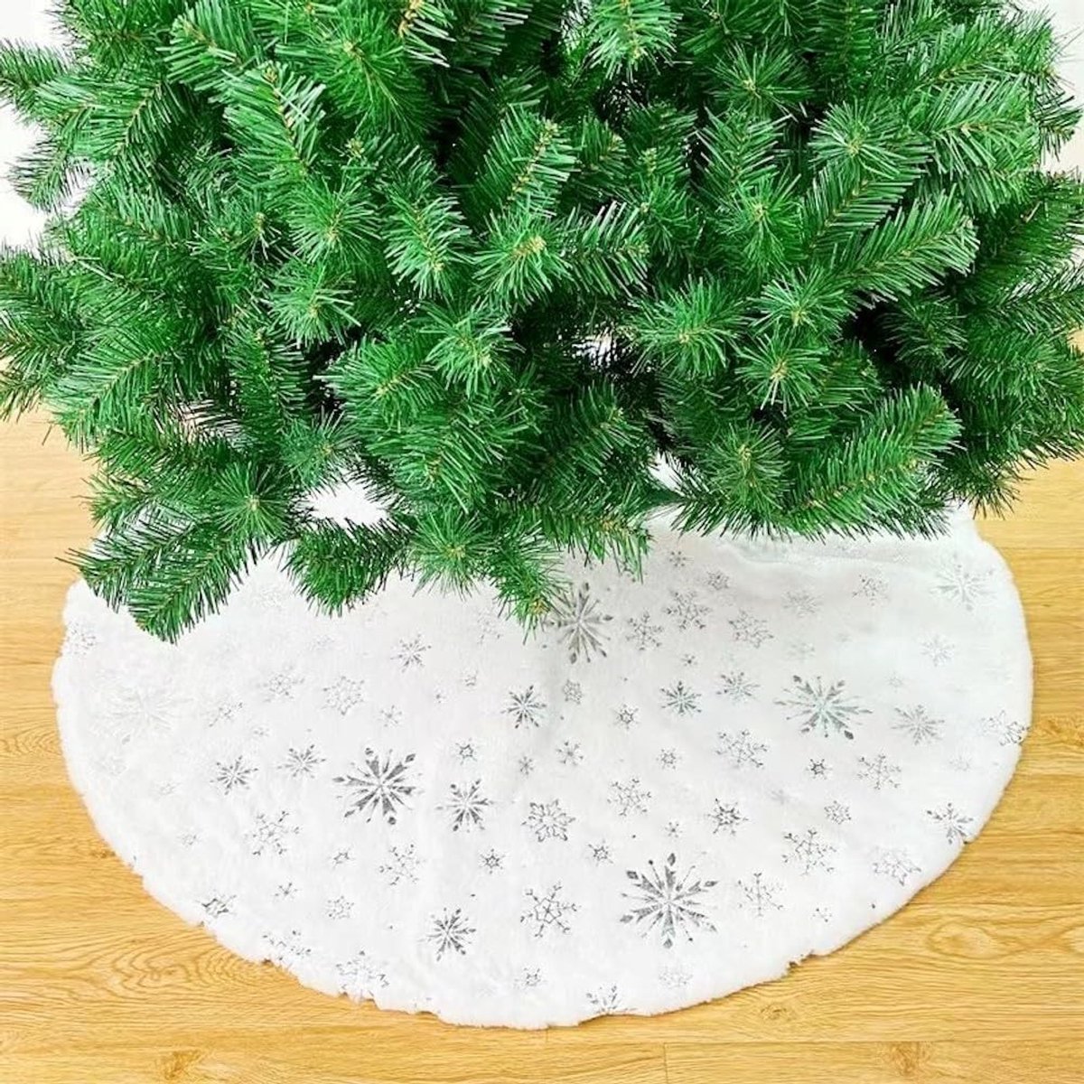 Solidchoice - Feestelijke Pluche Kerstboomrok voor Decoratie