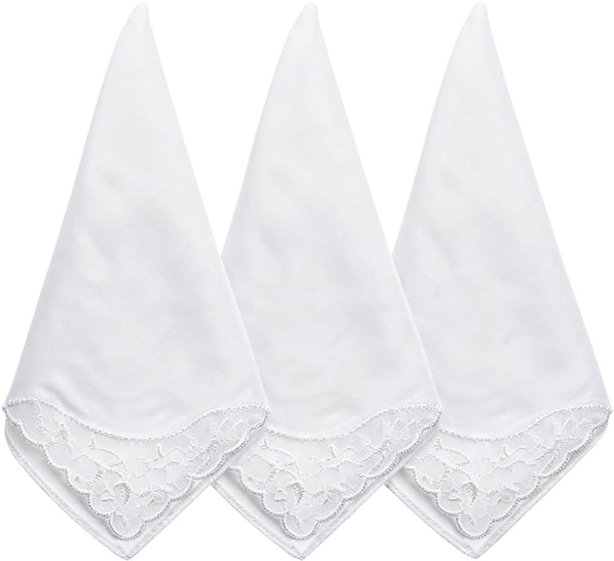 Zakdoeken vierkant - puur wit katoen - handbeschilderd met batik - elegant en zacht - ShopVlot