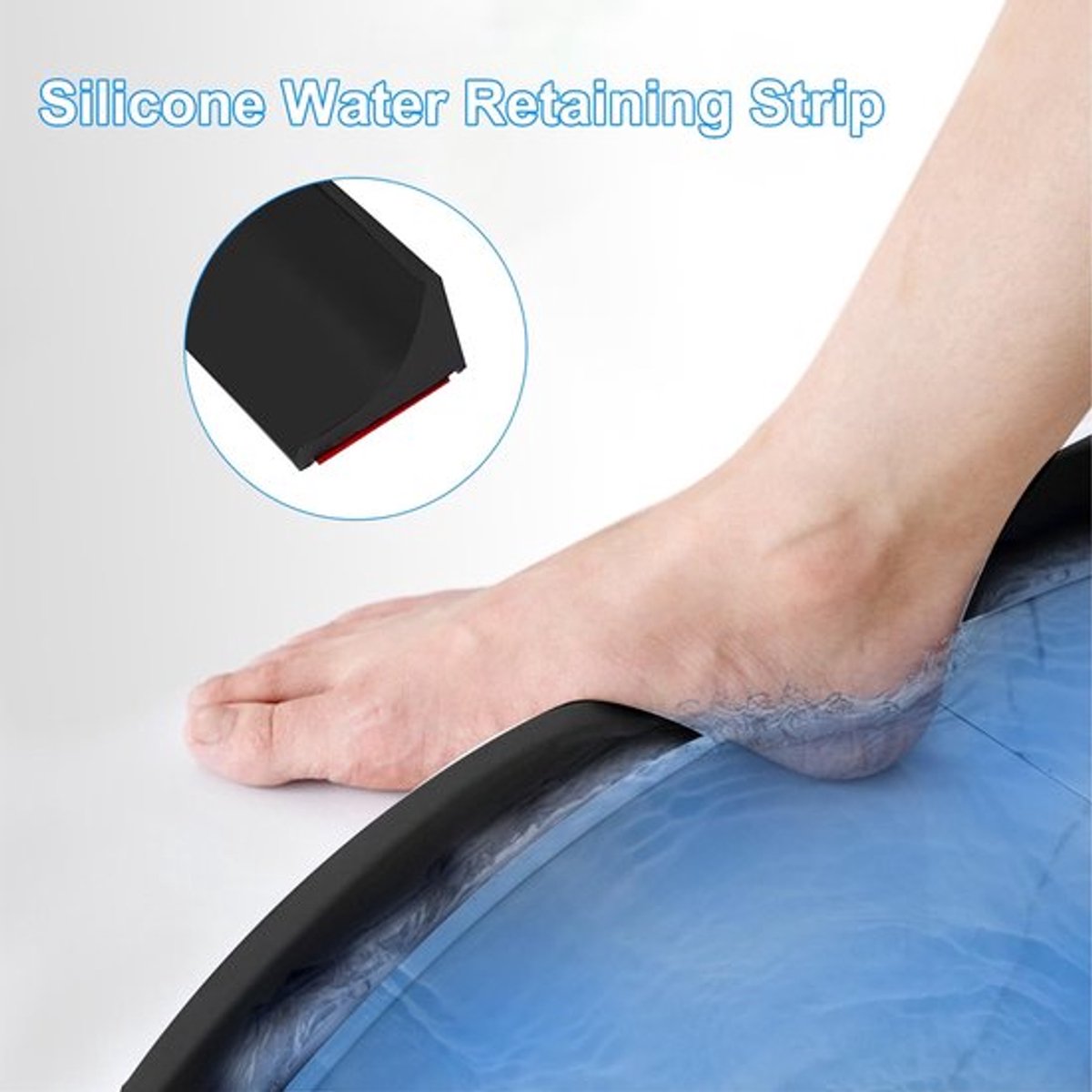 Waterbarrière 200 cm - Doucheafdichting - Zelfklevende Strip - Waterdicht - Geluidsisolatie - Veilig en Betrouwbaar