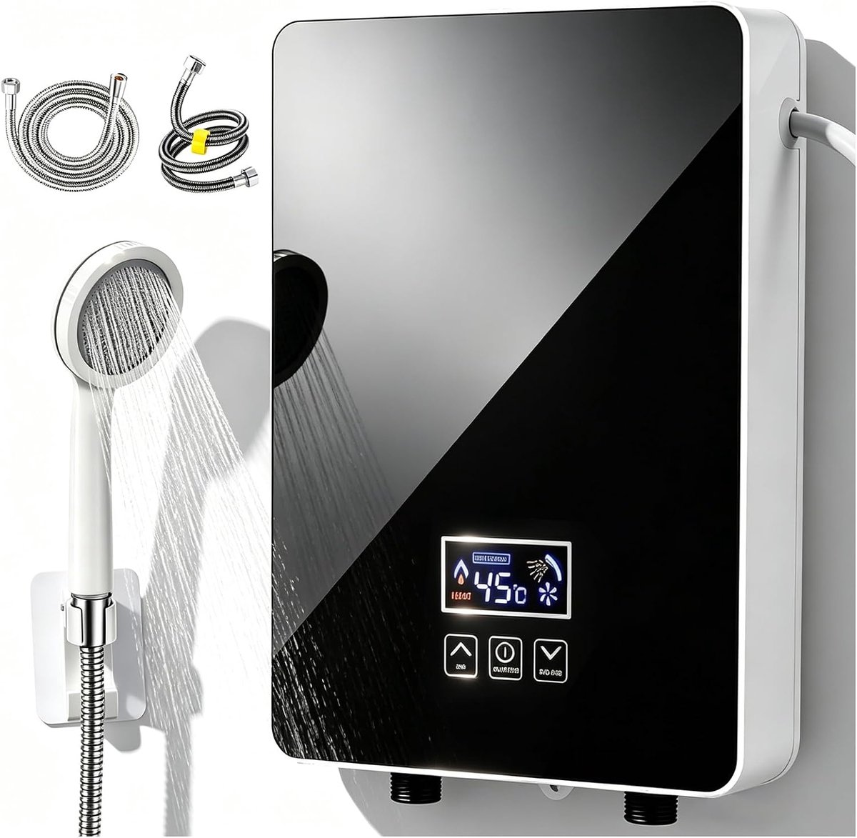 Mini doorstromend waterheater 6000 W - compact model - LED aanraakscherm - direct warm water voor keuken - ShopVlot