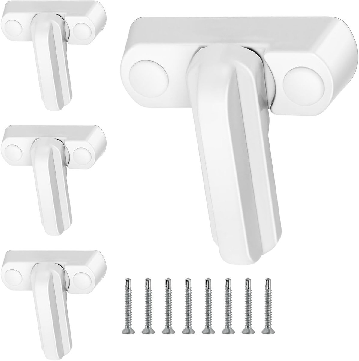 Raamlock 4 Stuks - Aluminium - Kindveilig - Betrouwbare bescherming voor uw gezin - ShopVlot
