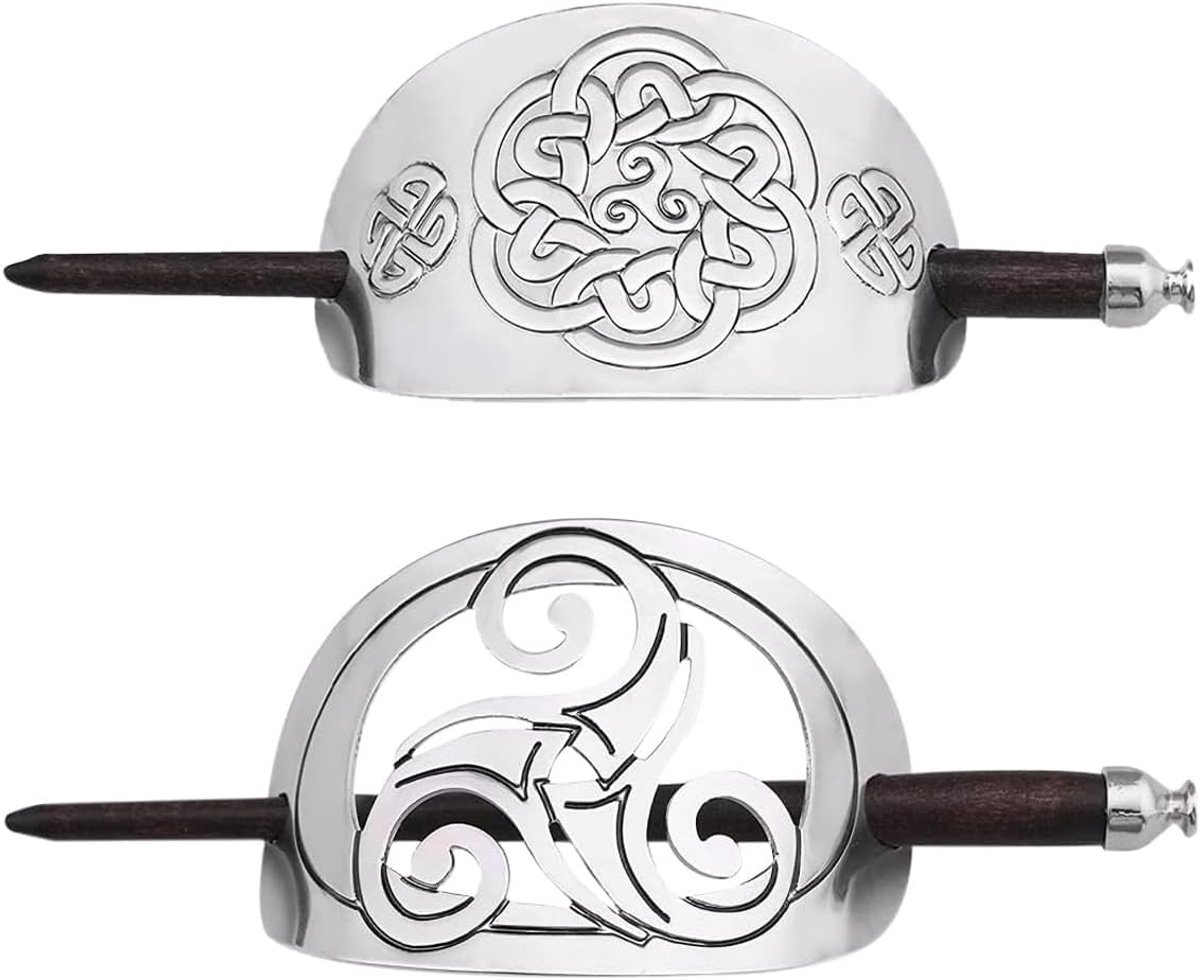 Haarclips voor dames - Keltische knoop - Vintage stijl - Geschikt voor dik haar - ShopVlot