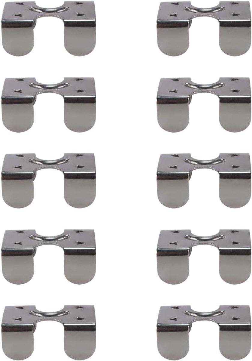Rope clips 40mm x 22mm - RVS 304 - Heavy duty - Ideaal voor dierenlijnen - ShopVlot