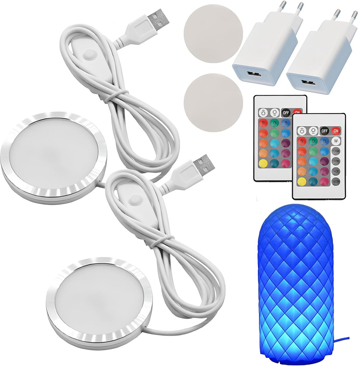 LED Lamp Set voor 3D Printer - 3D Verlichting Strips - RGB Nachtlampen - Veilig en energiezuinig - ShopVlot