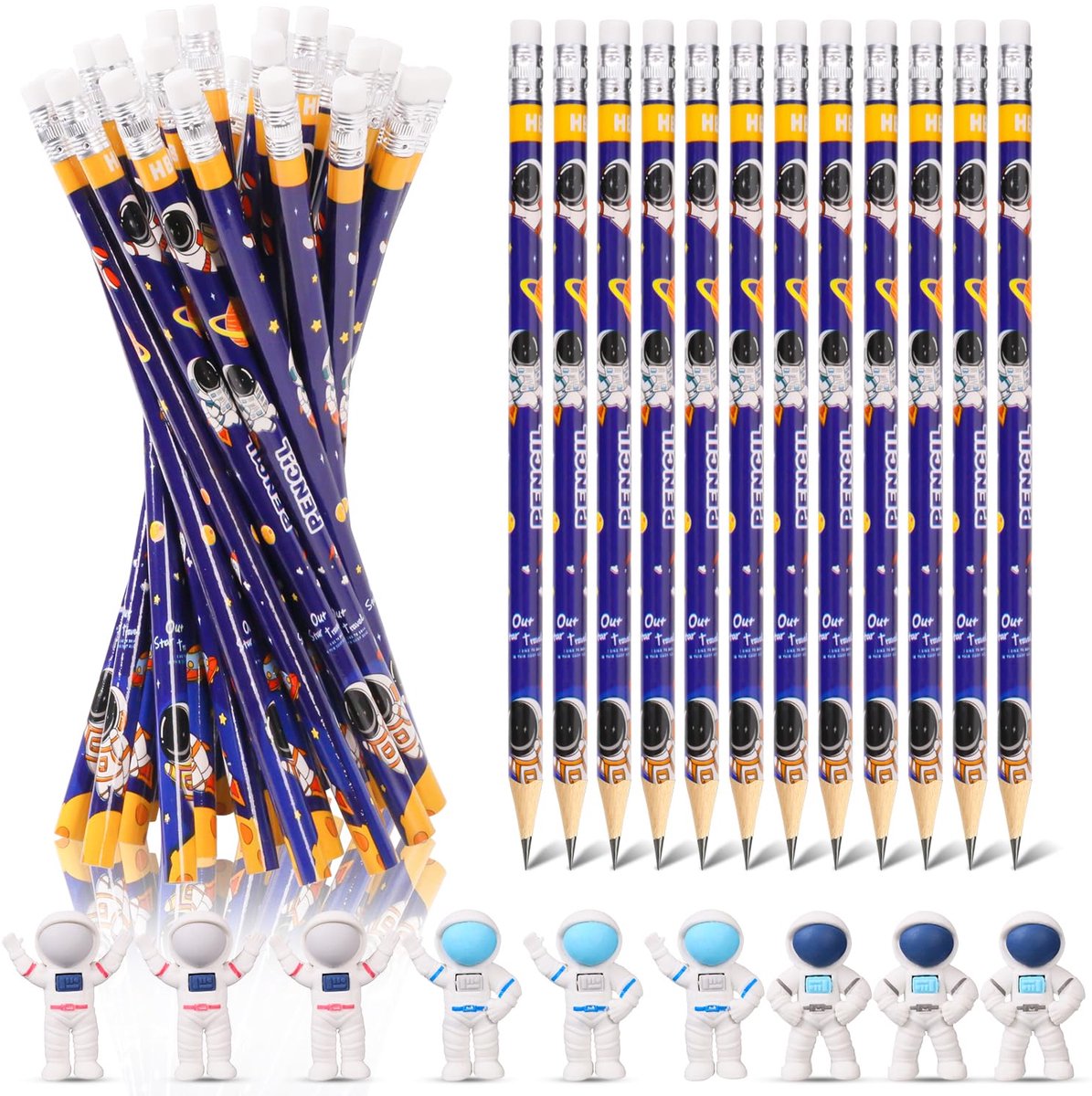 Verjaardag cadeautje astronaut - 42 stuks feestdecoratie - kleurrijk design - voor een onvergetelijk feestje - ShopVlot