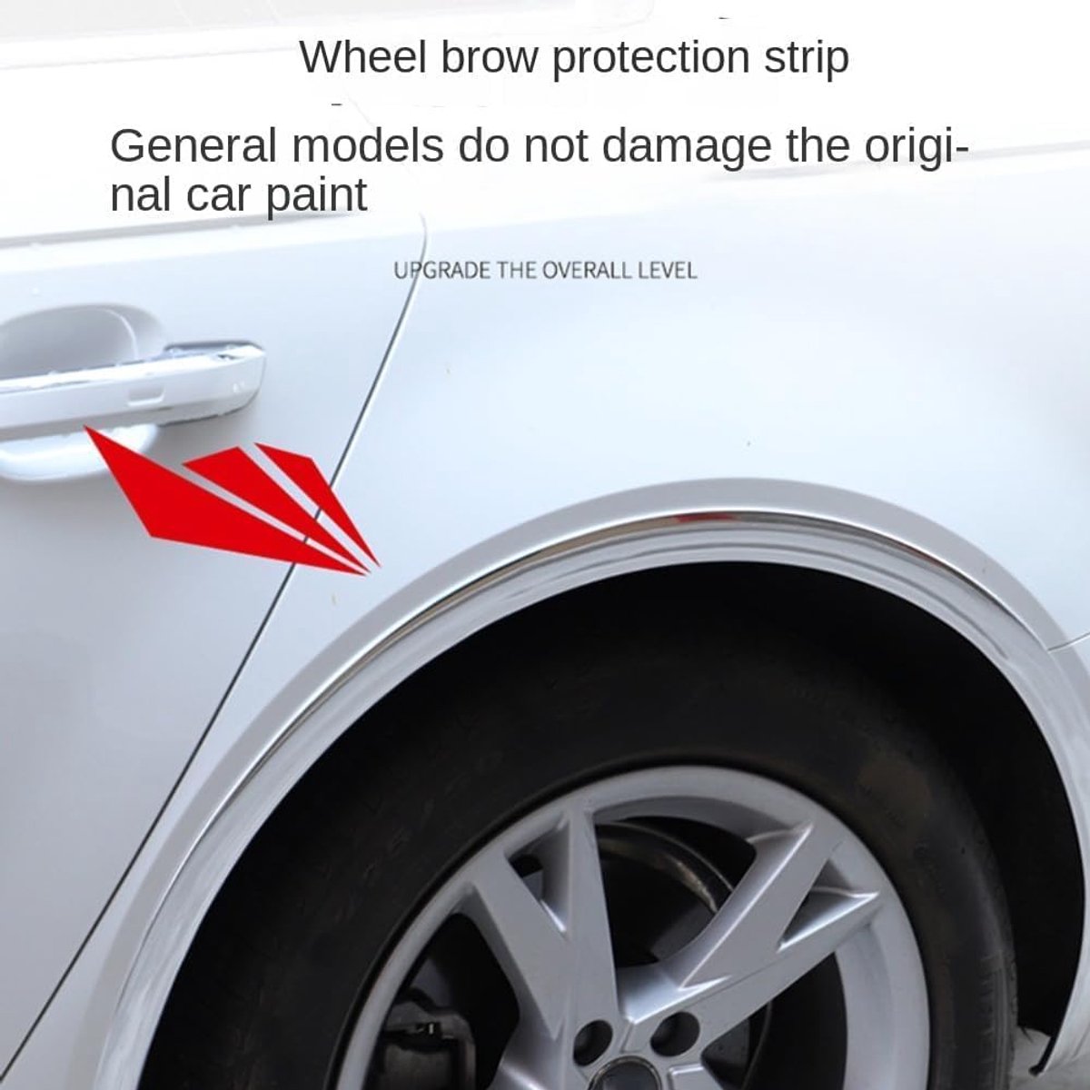 Auto wiel modderscherm trim 1,5m - universeel rubber - bescherming tegen schade - gemakkelijk te bevestigen - ShopVlot