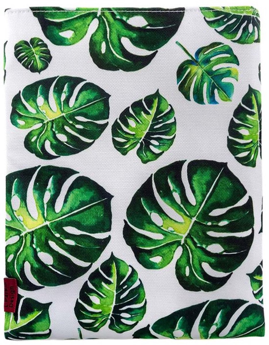 Boekhoes Tropische Bladeren - Boek Protector - Canvas - Waterdicht - Duurzaam - Zachte Vulling - Uniek Ontwerp - Boekmouw