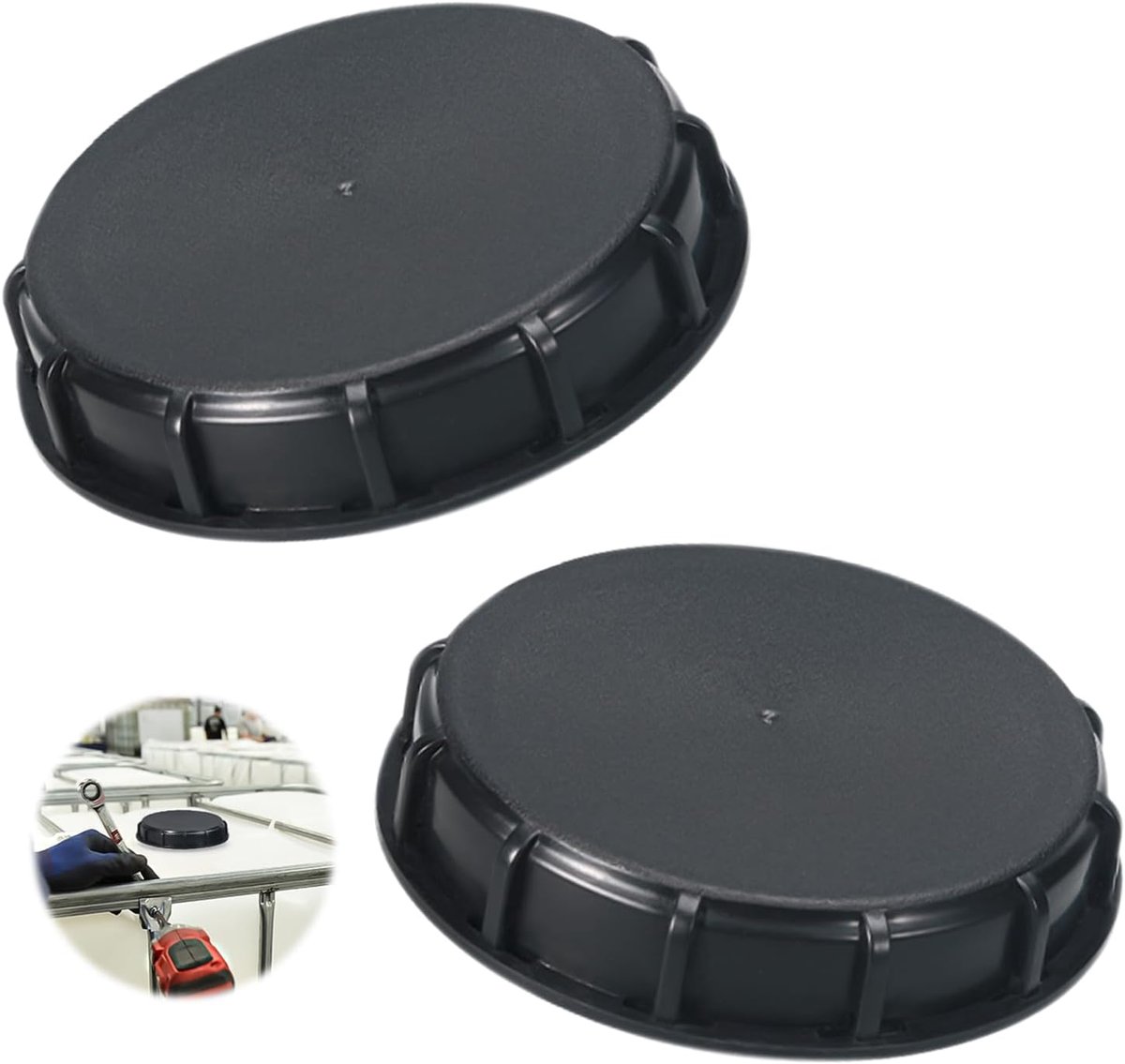 IBC tank deksel 162mm - kunststof - robuust en duurzaam - ideaal voor wateropslag - ShopVlot