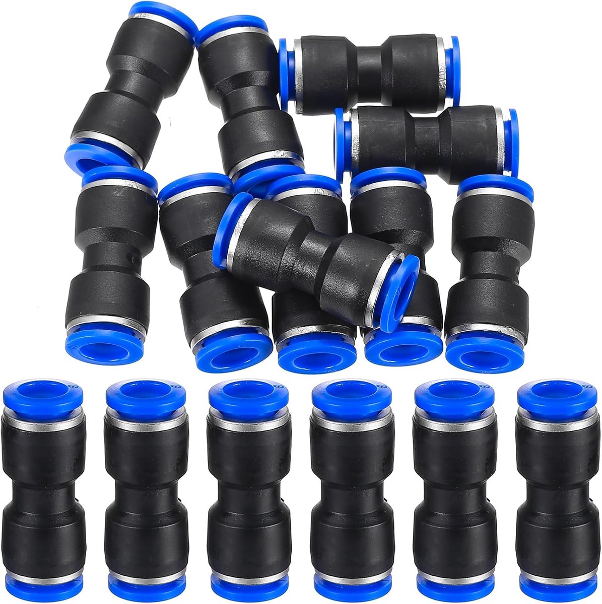 Pneumatische Slangconnector 8mm - Push-in Koppeling - Duurzaam en Ruimtebesparend - Ideaal voor Luchtgereedschap - ShopVlot