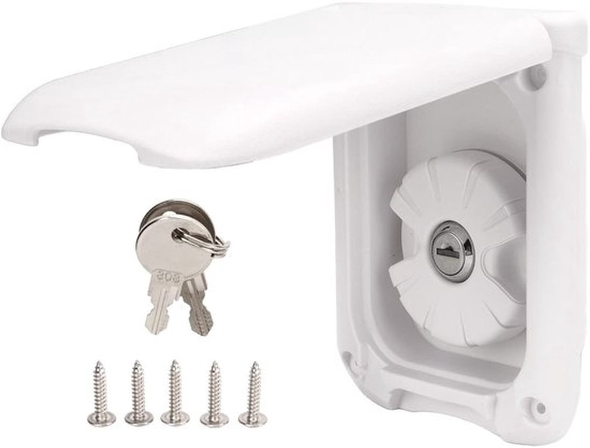 Water Filler Zwaartekracht - Lekvrije Waterinlaat - Voor Campers/Caravans - ABS Materiaal - Inclusief 2 Sleutels - Afmetingen 114x90mm