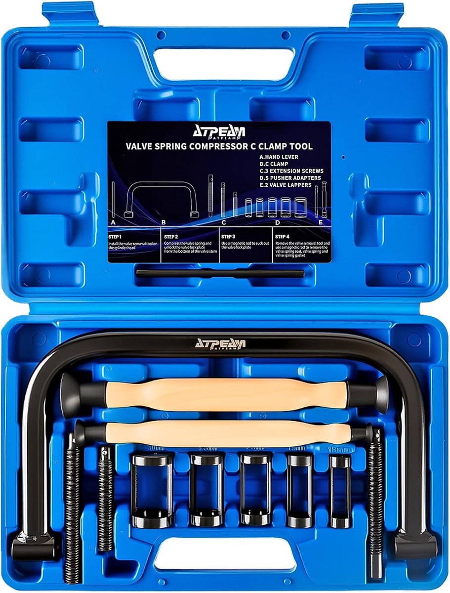 Ventilveertrekker set - Inclusief 5 verwisselbare adapters 16-30mm - Voor auto, motor en vrachtwagen - ShopVlot