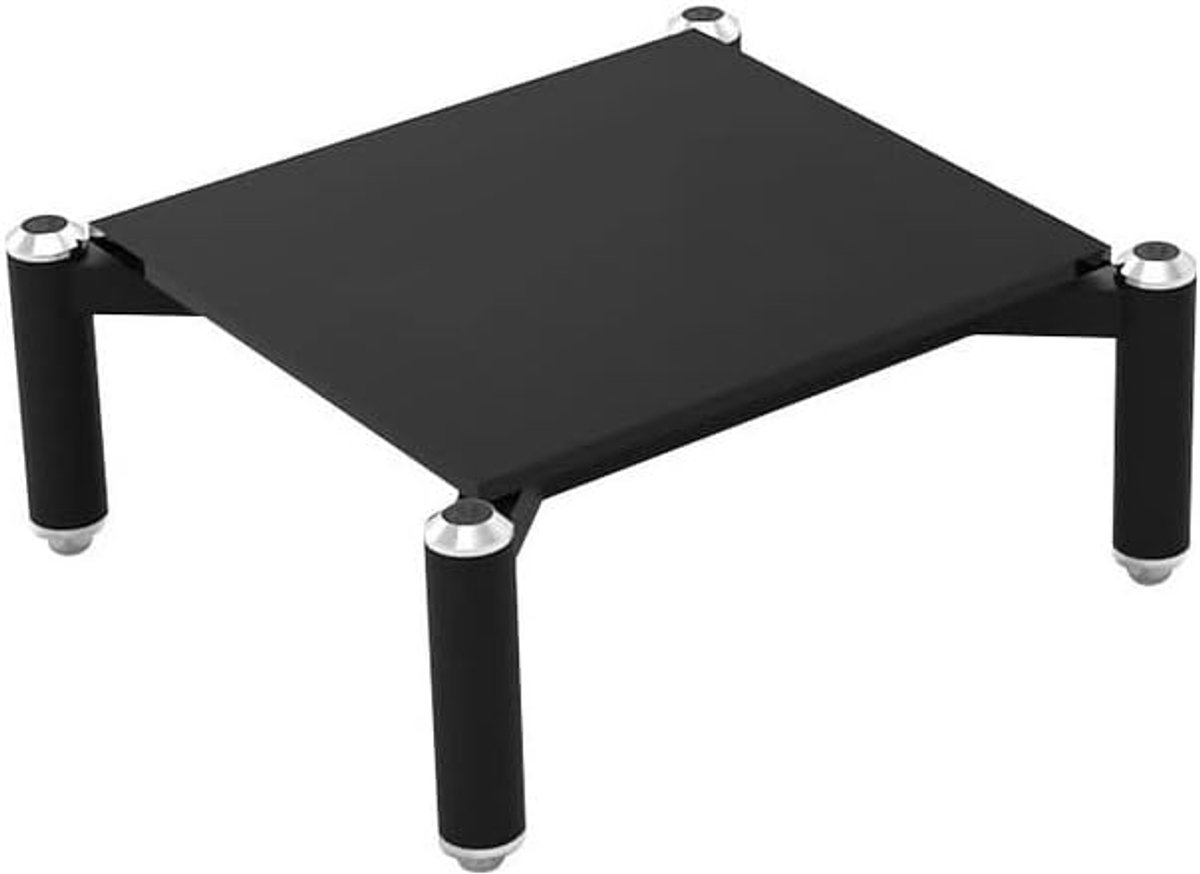 Mobiel Hi-Fi meubel - zwart - modern design - perfect voor audioapparatuur - ShopVlot