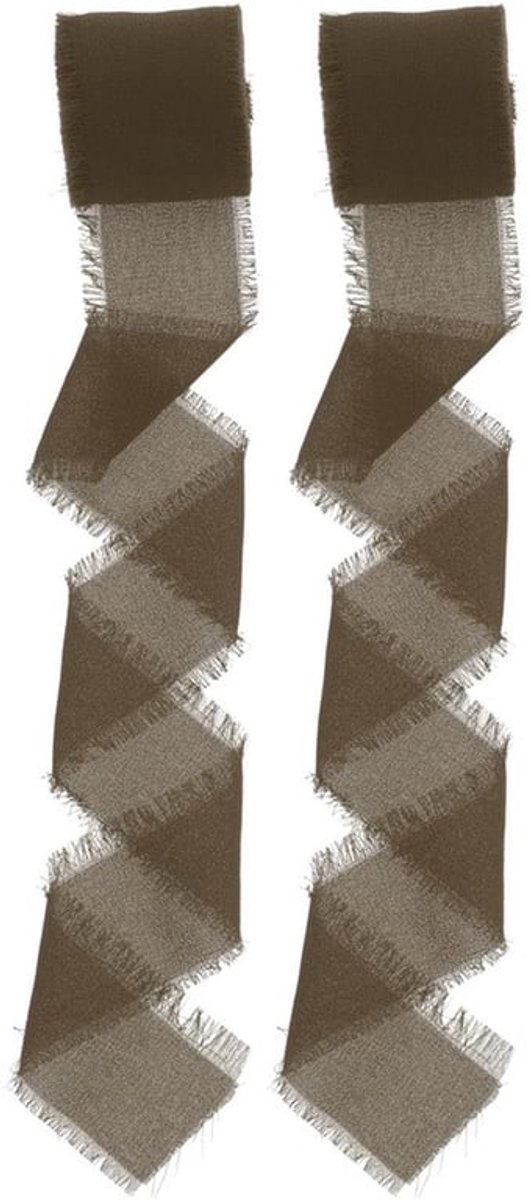 Geschenklint 4 cm breed - Cadeaulint - Decoratief Lint - Polyesterlint - 2 Rollen - 10 m lengte - Duurzaam en gebruiksvriendelijk