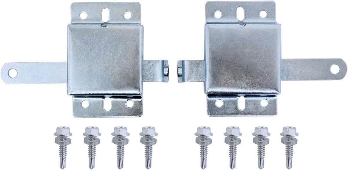 Garage deurslot set - hoogwaardig staal - voor binnen- en buitengebruik - veilig en eenvoudig te installeren - ShopVlot
