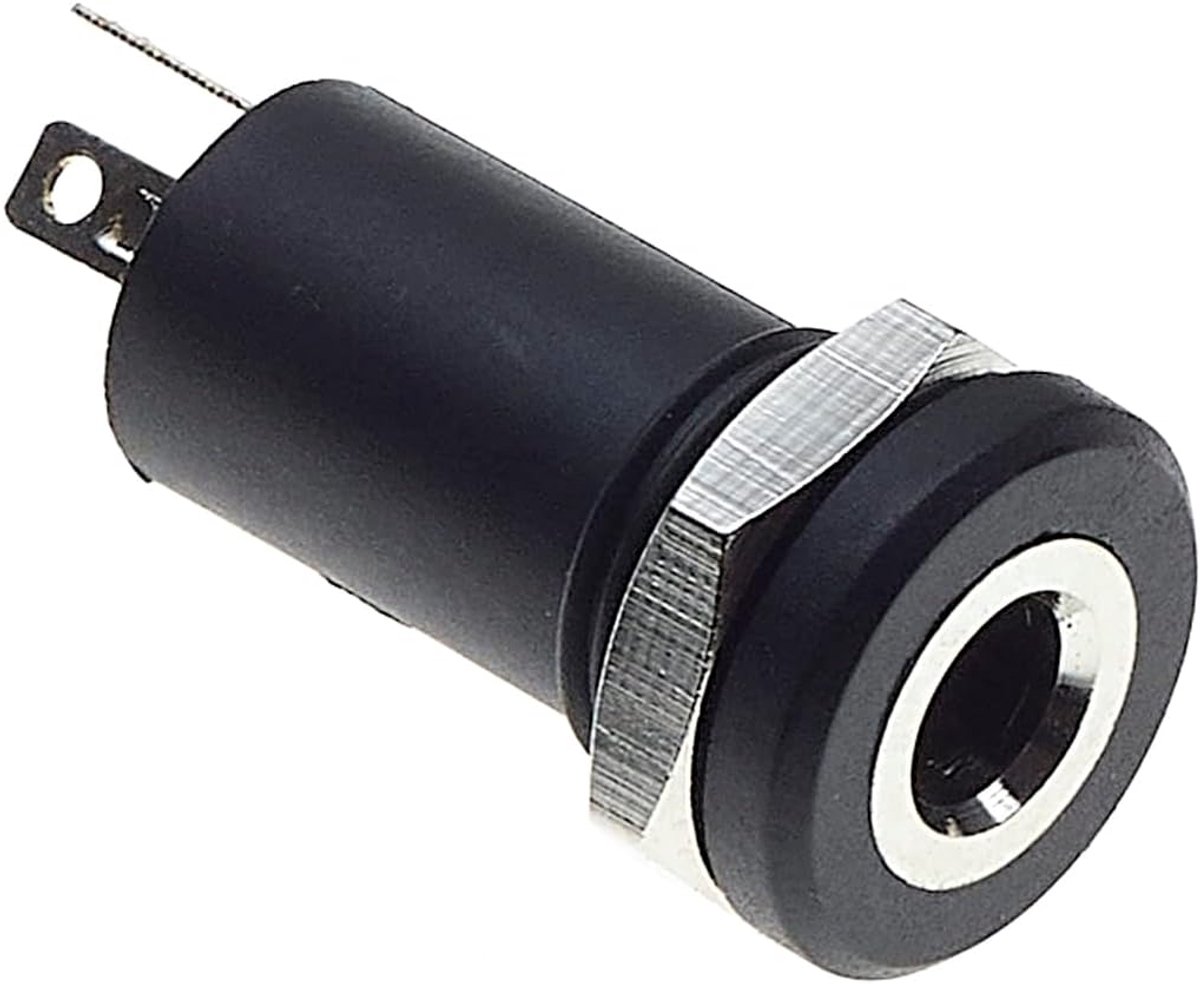 3.5mm Jack Socket 2 Polig - Mono Solder Paneel Montage Connector - Geschikt voor Audio Apparatuur - ShopVlot