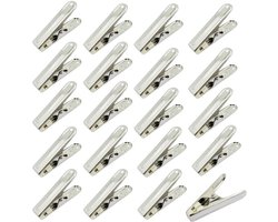 20 Stuks - Wasknijpers - badhanddoek klemmen - 62*12mm - Handdoek clips - zilver - RVS - Geschikt Voor dagelijks wasgoed, strandhanddoek, badhanddoek, beddengoed en dikke kleding