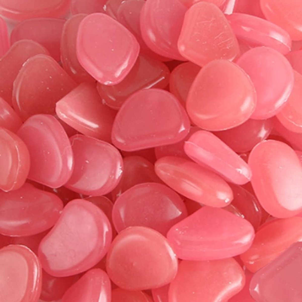 Glowing Pebbles 300pcs - Fluorescente stenen - Roze - Tuindecoratie met prachtig lichteffect - ShopVlot