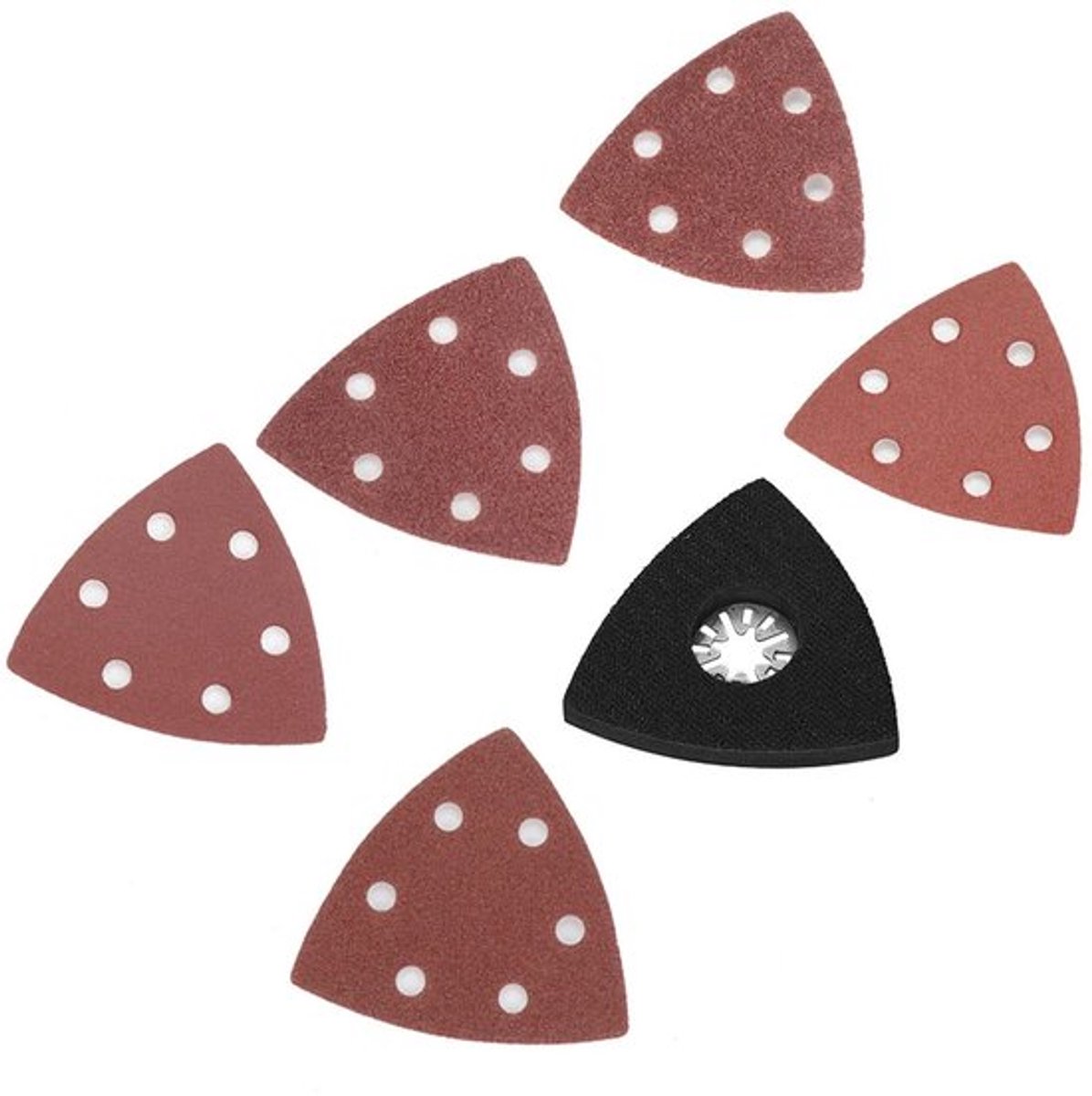 Schuurset 101Pc - Schuurpapier 90mm - Driehoekig Schuurkussen 80mm - Fijn Schuurpapier - Voor Oscillerende Multi Tool - Professionele Veiligheid